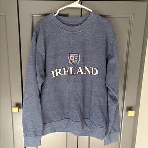 Blue Embroidered Ireland Sweatshirt